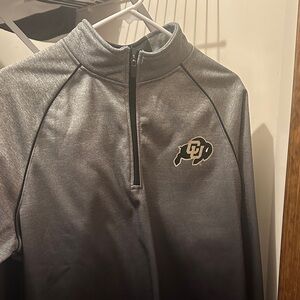 Gray Quarter-Zip Sweater